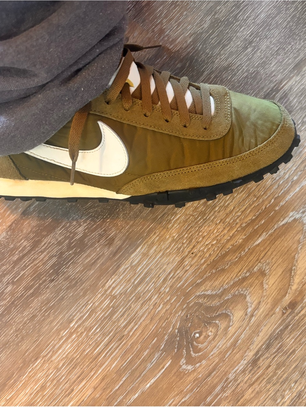 Men's Olive Flax Waffle Racer